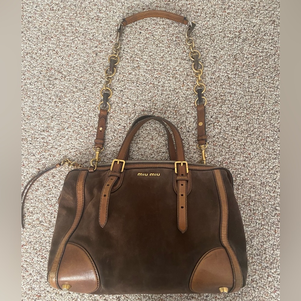 Miu Miu leather / Suede bag